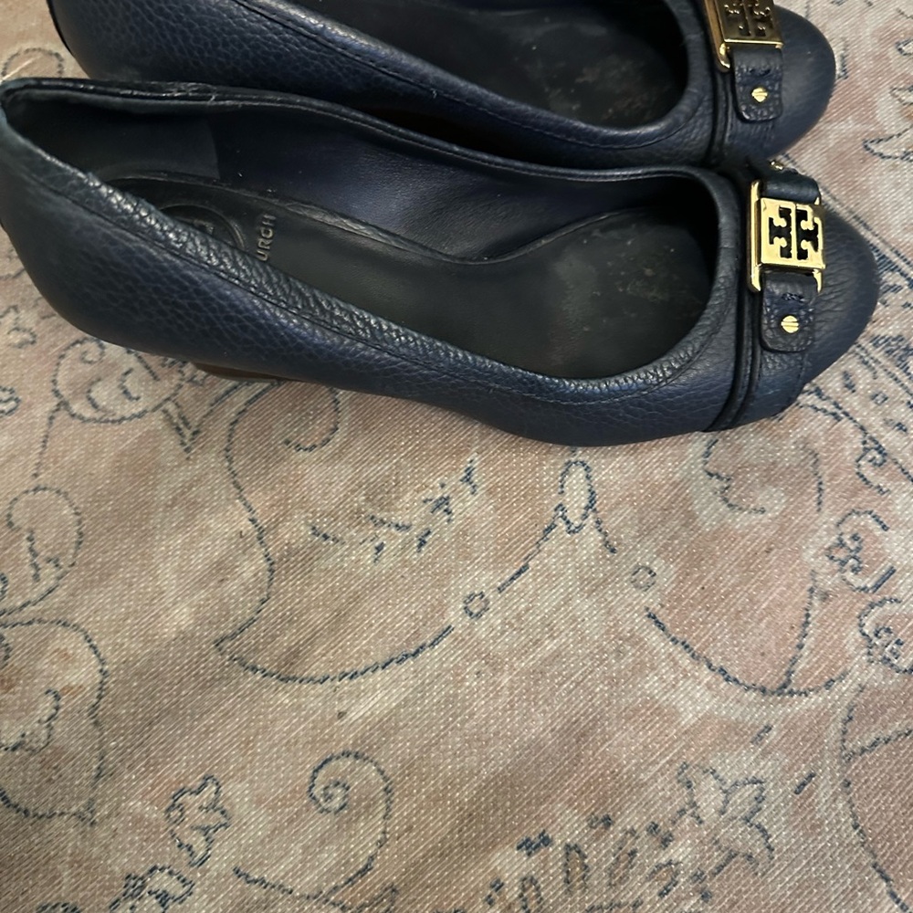 Tory Burch Navy platform